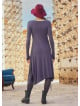 Anthracite Thumb Hole Long   Winter Dress